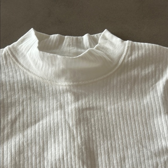 NWT White Long Sleeve Ribbed Top by Intimately by Free People in size L - Picture 5 of 9